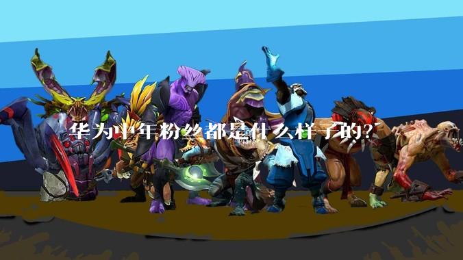 华为中年粉丝都是什么样子的？