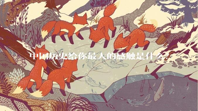 中国历史给你最大的感触是什么？